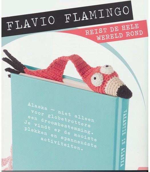 Haakpatroon Boekenlegger Flamingo