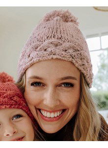 Damesmuts met pompon