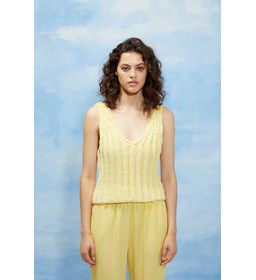 Dameshemdje in dubbele patentsteek gemaakt van Lang Yarns Sakura (op=op)