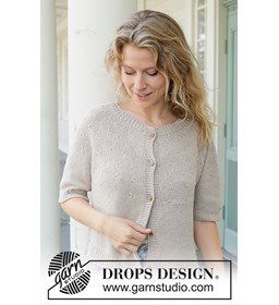 Moon Dust Cardigan gemaakt van Drops Belle