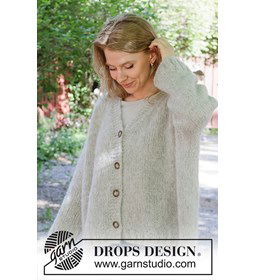 Crossed Path Cardigan gemaakt van Drops Melody