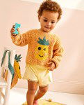 Breipatroon Kindertrui met inbreipatroon ananas
