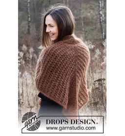 Omslagdoek gemaakt van Drops Kid Silk