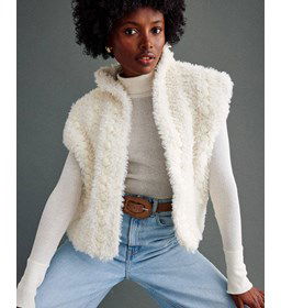 Mouwloos vest gemaakt van Phildar Phil Start