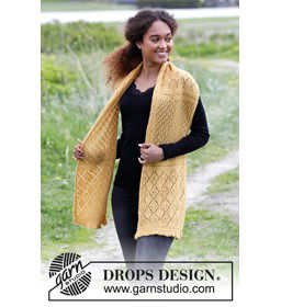 Sjaal gemaakt van Drops Alpaca