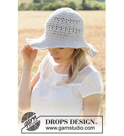 Donna Zomerhoed gemaakt van Drops Bomull lin