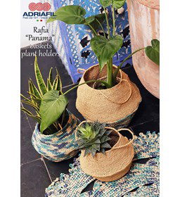 Mandenset gemaakt van Adriafil Rafia