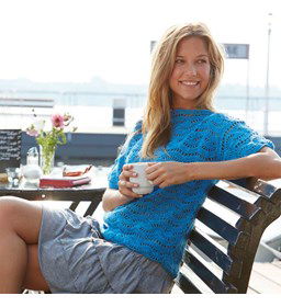 trui met korte wouw gemaakt van Schachenmayr Catania