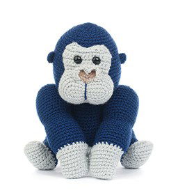 Knuffel Gary de gorilla gemaakt van Phildar Phil Coton 4