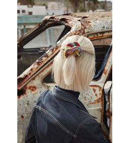 Scrunchies gemaakt van Breinaalden zonder knop