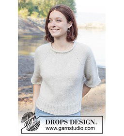 Misty Hill Trui gemaakt van DROPS Soft Tweed