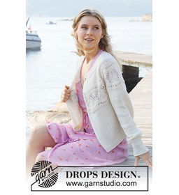 Damesvest gemaakt van Drops Cotton Merino