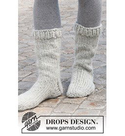 Sokken gemaakt van Drops Snow - Eskimo
