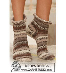 Sokken met een gebreide picotrand