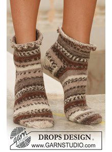 Sokken met een gebreide picotrand