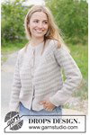 Breipatroon damesvest First Light Cardigan met Scandinavisch patroon van andere kant