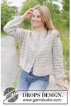 Breipatroon damesvest First Light Cardigan met Scandinavisch patroon van andere kant