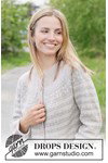 Breipatroon damesvest First Light Cardigan met Scandinavisch patroon van andere kant