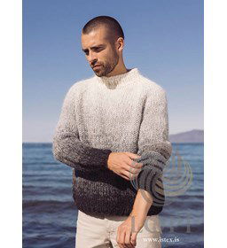 Herentrui of damestrui Orka grijstinten gemaakt van Breinaalden zonder knop