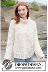 Breipatroon Birthday Sprinkles Sweater van andere kant