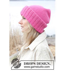 Damesmuts met randen gemaakt van Drops Air