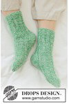Breipatroon Gebreide sokken met ruitvormige hiel in DROPS Fabel van andere kant