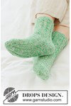 Breipatroon Gebreide sokken met ruitvormige hiel in DROPS Fabel van andere kant