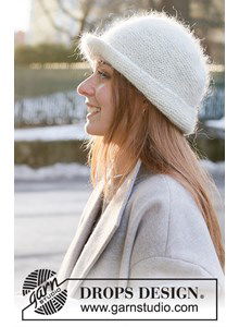 Dameshoedje met gerolde rand