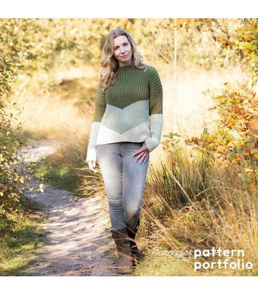 Breipatroon Damestrui Cascade Jumper