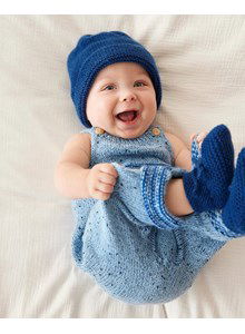 Tuinbroekje met gestreept zakje