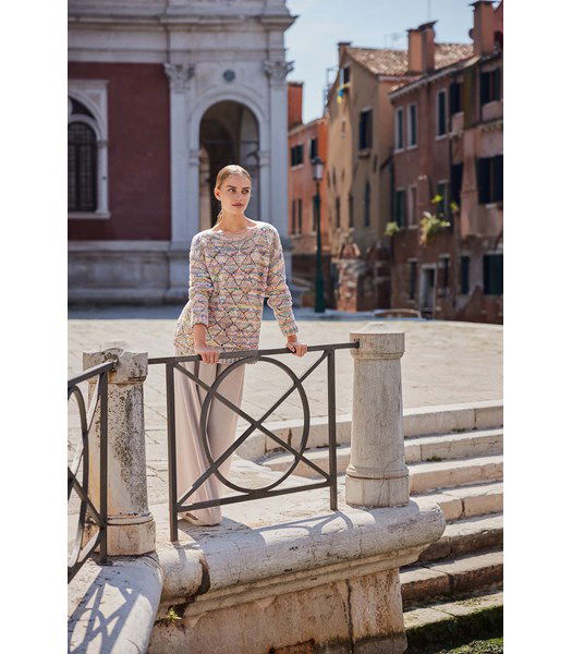 Breipatroon damestrui Ziggy met vierkant ajourpatroon