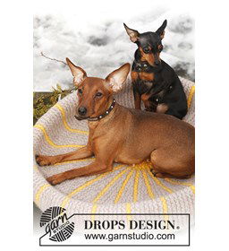 Gebreide honden mand van Eskimo. gemaakt van Drops Snow - Eskimo