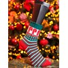 Candy Canes kerstsokken gemaakt van Lang Yarns Jawoll