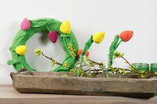 Haakpatroon Krans en bloemen