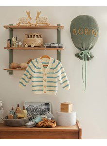 Babyvest met smalle streepjes