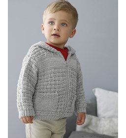 Kinder vest gemaakt van Phildar Phil Irlandais