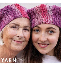 Baret Cannelle Swirl Beret gemaakt van Boeken scheepjeswol