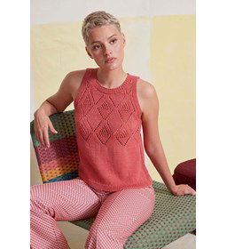 Topje met aansluitende halsboord