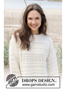 Damestrui in ribbel- en ajourpatroon