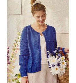 Marie Claire cardigan gemaakt van Lang Yarns Amira