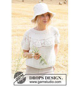 Dames shirt gemaakt van Drops Cotton Merino