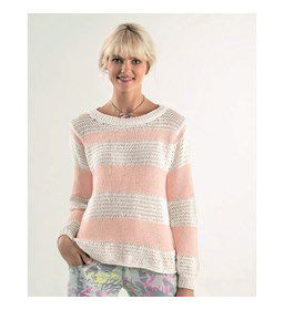 Damestrui met wijde hals gemaakt van Phildar Phil Coton 4