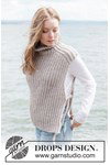 Breipatroon slipover White Oak Vest van andere kant