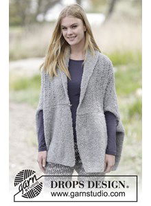 Gebreid vest met sjaalkraag