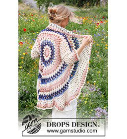 Damesvest Summer Sunset gemaakt van Drops Paris