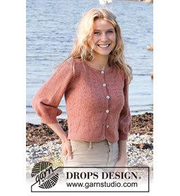 Damesvest gemaakt van Drops Alpaca