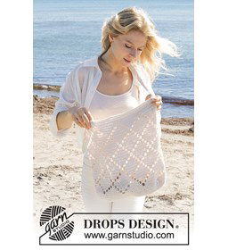 Tas met lange schouderbanden gemaakt van Drops Belle