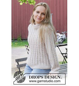 Cable Mirage Trui gemaakt van DROPS Sky