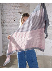 Tweekleurige driehoekssjaal