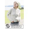 damesvest Moon History Cardigan met ronde pas en reliëfpatroon gemaakt van Rondbreinaald nr 2,5 - 2,75